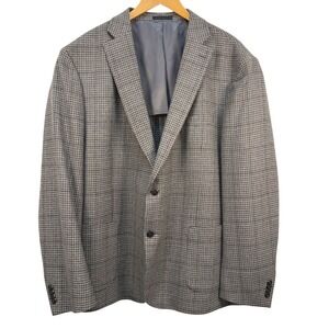 Mens Michael Kors Wool Blend Unconstructed Plaid Blazer Size 50R
